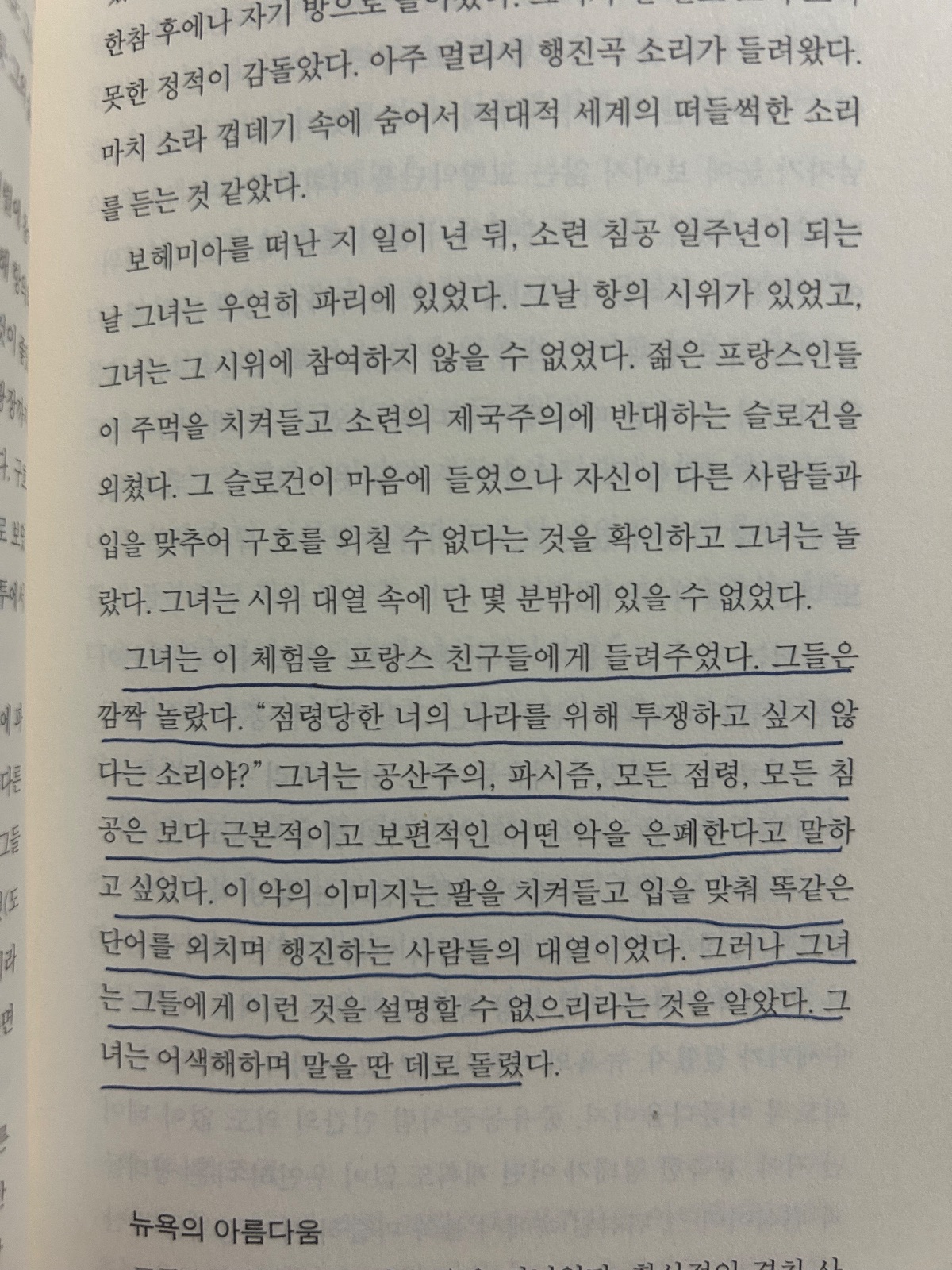 '참을 수 없는 존재의 가벼움'을 읽고