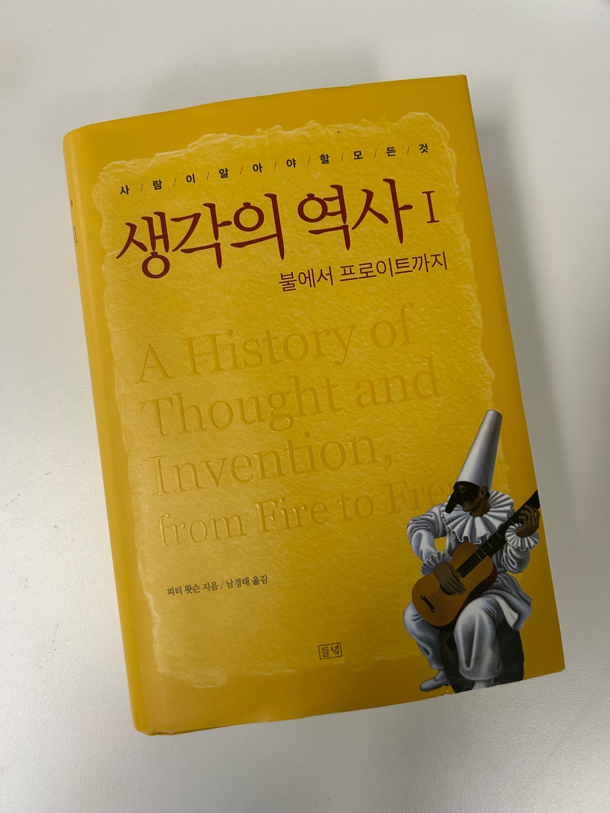 '생각의 역사'를 읽다 말고